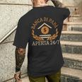 Festa Del Papà Banca Di Papà Aperta 24 7 T-shirt da uomo con stampa posteriore Regalos para él