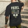 Padel Post Match Analyse Double Partenaire Joueur Cadeau T-shirt imprimé au dos Cadeaux pour lui