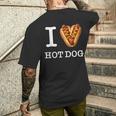 Für Den Einzigartigen Hotdog-Liebhaber I Love Hot Dogs T-Shirt mit Rückendruck Geschenke für Ihn