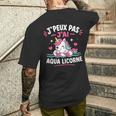 Humour Licorne Piscineacances J’Peux Pas J’Ai Aqua Licorne T-shirt imprimé au dos Cadeaux pour lui