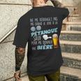 La Pétanque Et La Bière Priorités Claires Humour Papa Papy T-shirt imprimé au dos Cadeaux pour lui