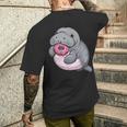 Lamantin Mignon En Forme De Beignet T-shirt imprimé au dos Cadeaux pour lui