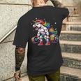 Licorne Haltérophilie Deadlift Fitness Gym Entraînement Entraînement T-shirt imprimé au dos Cadeaux pour lui