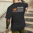 Maiottovalutare La Festa Del Papà Del Nonno Motociclista T-shirt da uomo con stampa posteriore Regalos para él