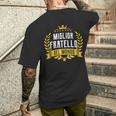Miglior Fratello Del Mondouper Regalo Festa Del Papà T-shirt da uomo con stampa posteriore Regalos para él