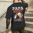 Papa 2027Chwangerschafterkünden Papa 2027 Loading T-Shirt mit Rückendruck Geschenke für Ihn