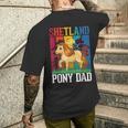 Ponyhetland Papà T-shirt da uomo con stampa posteriore Regalos para él