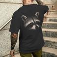 Portrait Réaliste De Raton Laveur Pour Amoureux De La Nature T-shirt imprimé au dos Cadeaux pour lui