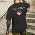 Sempft Fränggisch Fränkisch Lustige Franken T-Shirt mit Rückendruck Geschenke für Ihn