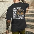 Stalactitestalagmites Caverne Explorateur De Grottes T-shirt imprimé au dos Cadeaux pour lui
