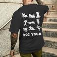 Süßer Yoga Hund Meditation Haustier Hundebesitzer T-Shirt mit Rückendruck Geschenke für Ihn