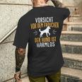 Vorsichtor Dem Frauchen Hundpruch T-Shirt mit Rückendruck Geschenke für Ihn