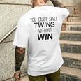 Cadeau Pour Jumeaux Etœurs Jumeaux Etœurs T-shirt imprimé au dos Cadeaux pour lui