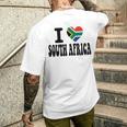 Drapeau Rétro En Forme De Cœur Avec Inscription I Loveouth Africa T-shirt imprimé au dos Cadeaux pour lui