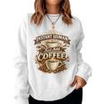 Instant Human Just Add Coffee 面白いカフェインの引用 レディーススウェットシャツ