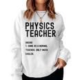 Physics Teacher Definition シャツ 学校初日 レディーススウェットシャツ