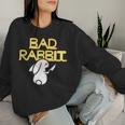 Bad Rabbit Bunny Avec Couteau Hater Sweat-shirt pour femme Cadeaux pour elle