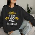 It's My 42歳の誕生日パーティー 42歳の誕生日 男性 女性 レディーススウェットシャツ 彼女への贈り物