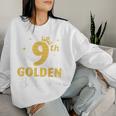It's My 9Th Golden Birthday Happy 9歳から男の子、女の子へ レディーススウェットシャツ 彼女への贈り物