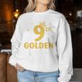 It's My 9Th Golden Birthday Happy 9歳から男の子、女の子へ レディーススウェットシャツ 面白い贈り物