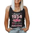 92歳 1934年8月 花柄 92歳 誕生日 男性 女性 レディースタンクトップ