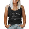 Duck Rabbit Graph 楽しい数学教師 イースターtシャツ レディースタンクトップ