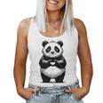 I Love Pandas 面白い、パンダが大好き レディースタンクトップ