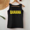 Banana The Word Banana On A コスチューム レディースタンクトップ 面白い贈り物