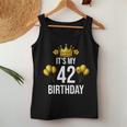 It's My 42歳の誕生日パーティー 42歳の誕生日 男性 女性 レディースタンクトップ 面白い贈り物