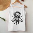 Dog Dad Mompace 宇宙飛行士ゴールデンドゥードル レディースタンクトップ 面白い贈り物