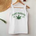 Plant Manager ウィードリーフ カンナビスポット マリファナ Usa レディースタンクトップ 面白い贈り物