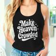 Make Heaven Crowded Christian Girl レトロ 宗教的 イエス レディースタンクトップ 彼女への贈り物