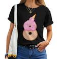 8歳の誕生日、女の子8歳、アイスクリーム、ナンバー8 レディースTシャツ