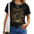 Fireflies And Front Porch Nights Vintage Boho Floral Women T-shirt