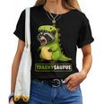 アライグマ 恐竜 コスチューム トレックス トラッシーサウルス 男の子 女の子 キッズ レディースTシャツ