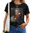 ベートーベン 肖像画【作曲家】ルートヴィヒ・ヴァン・ベートーヴェン Beethoven クラシック 音楽家 レディースTシャツ
