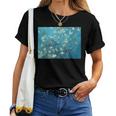 ヴィンセント・ファン・ゴッホ作「アーモンドの花の枝」1890 レディースTシャツ
