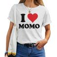 I Heart Momo ファーストネーム I Love パーソナライズ レディースTシャツ