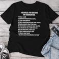 10 Rules Dating My Daughter 過保護 お父さん 保護 レディースTシャツ 面白い贈り物