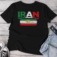 Iran Lionun Flagiranpersianflag Of Iran 長袖tシャツ レディースTシャツ 面白い贈り物