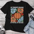 My Favoriteeason Is The Fall Of Fascismign Anti Fascism レディースTシャツ 面白い贈り物