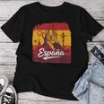 スペイン 女性 フラメンコ スペイン闘牛 男性 レディースTシャツ 面白い贈り物