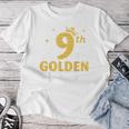 It's My 9Th Golden Birthday Happy 9歳から男の子、女の子へ レディースTシャツ 面白い贈り物