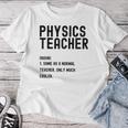 Physics Teacher Definition シャツ 学校初日 レディースTシャツ 面白い贈り物