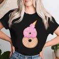 8歳の誕生日、女の子8歳、アイスクリーム、ナンバー8 レディースTシャツ 彼女への贈り物