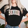 My Last First Day Floral Senior 2027 Year Class Of 2027 Women T-shirt Gifts for Her