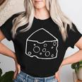 Le Fromage Esquema Amantes Del Queso Camiseta de mujer Regalos para ella