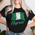 ナイジェリア 国旗 愛国的 アフリカ 男性 女性 キッズ ナイジェリア レディースTシャツ 彼女への贈り物