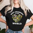 母の日 世界で一番のおばあちゃん グランドマザー レディースTシャツ 彼女への贈り物