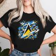 男性と女性の愛国心が強いセントルシア国旗の服セントルシア レディースTシャツ 彼女への贈り物